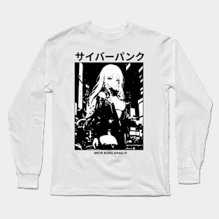 Cyberpunk Manga Girl Long Sleeve T-Shirt